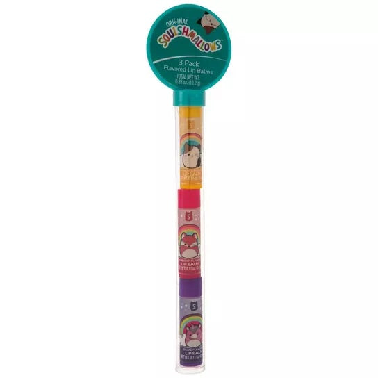 Squishmallows 3 Pack Tube Lip Gloss