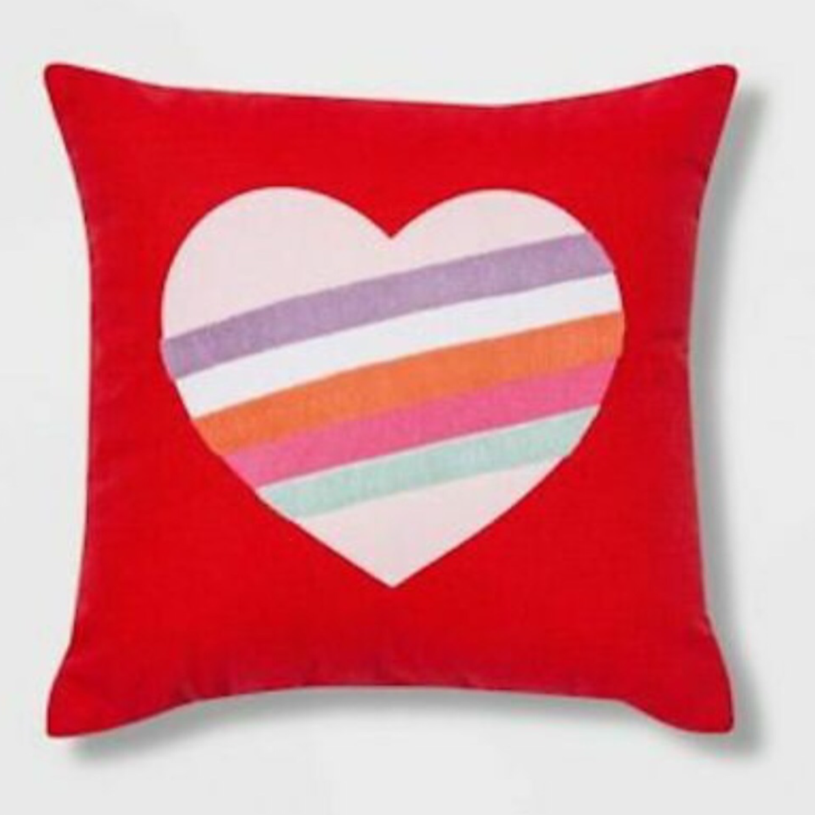 Red spritz Heart Pillow