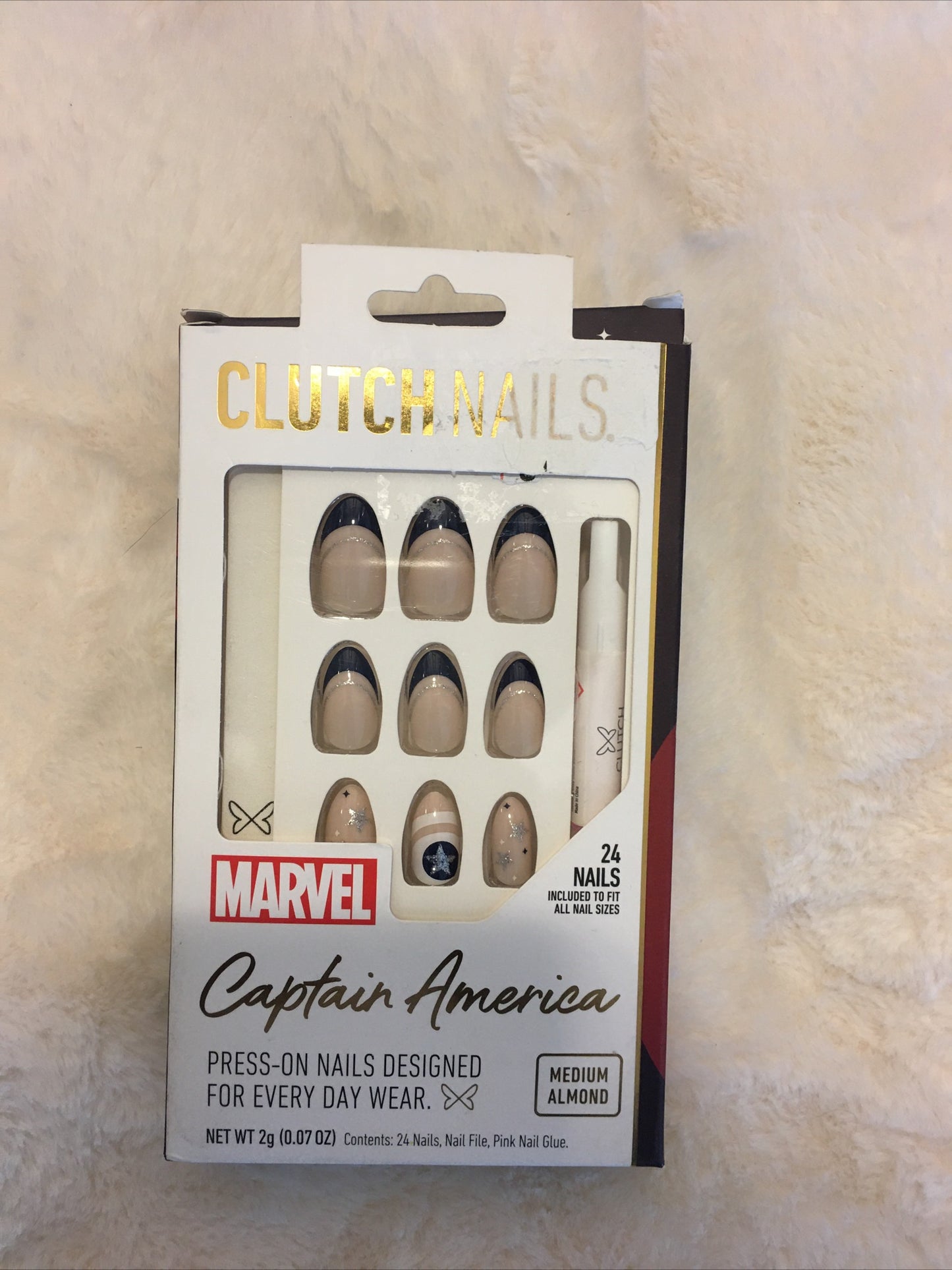 Marvel Captain America Clutch Nails