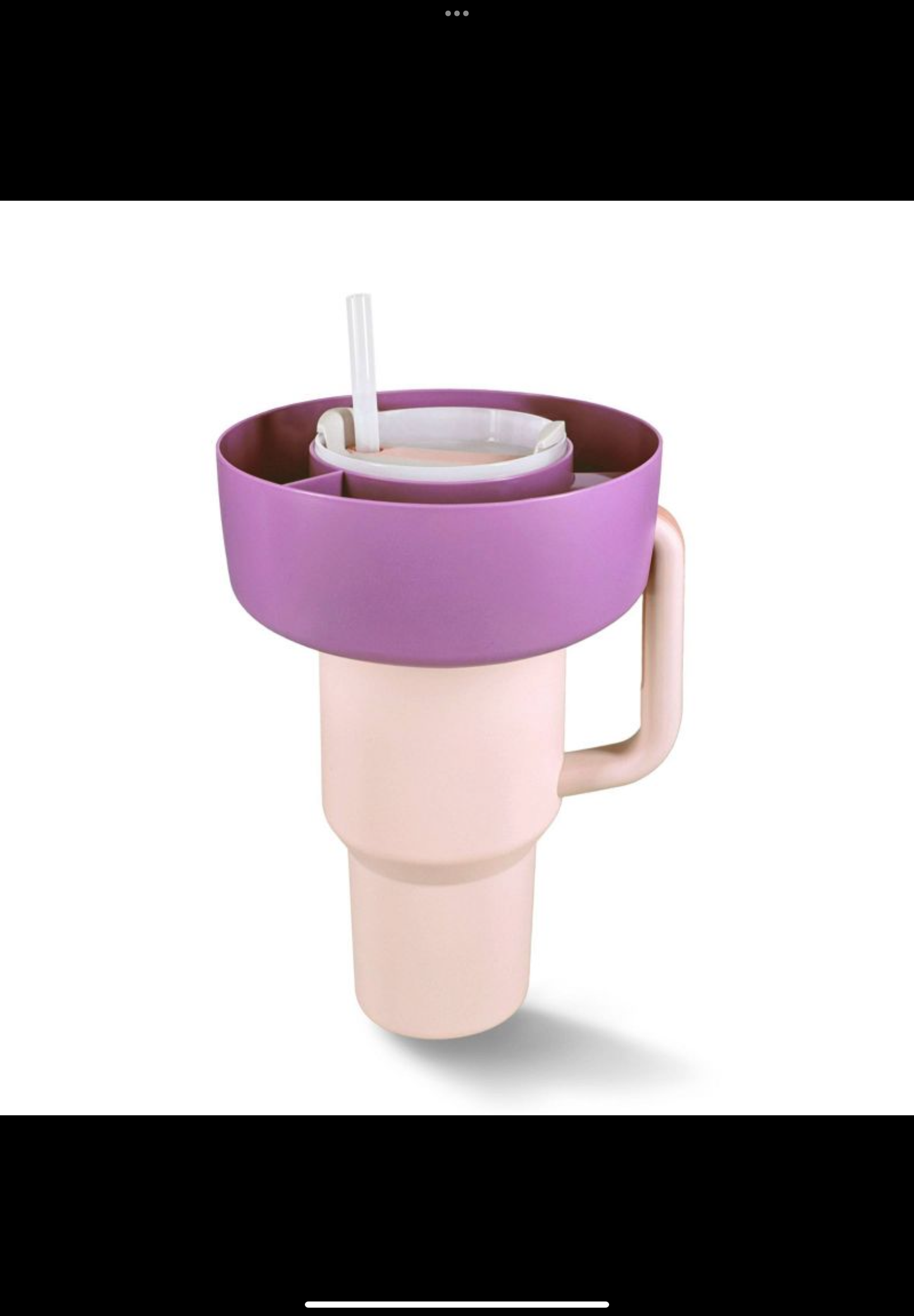 Purple Water Bottle Snack Bowl by Bullseye's Playground
