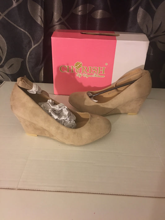 Cherish Amacy Nude Wedges