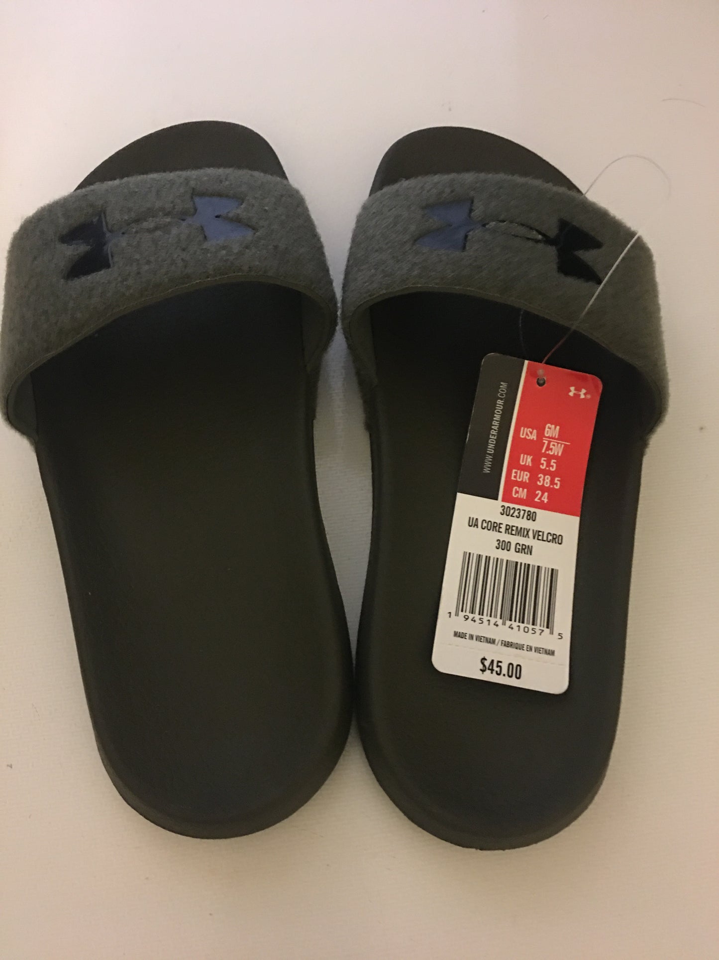 Under Armour Olive Green Slides