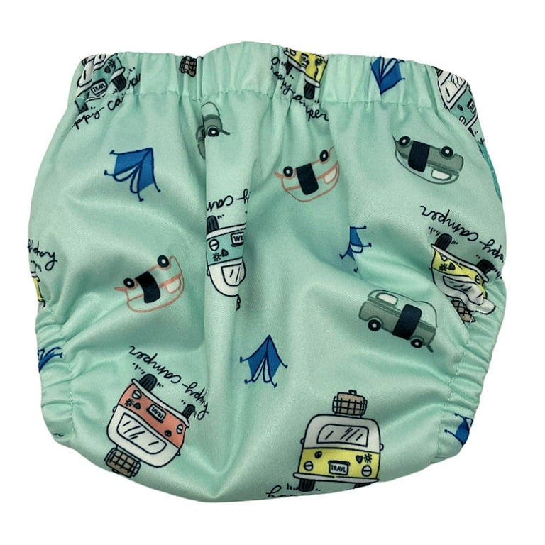 Pampers Pure Hybrid Reusable Cloth Diaper Cover, One Size - Happy Camper