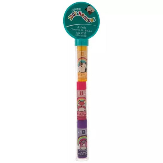 Squishmallows 3 Pack Tube Lip Gloss