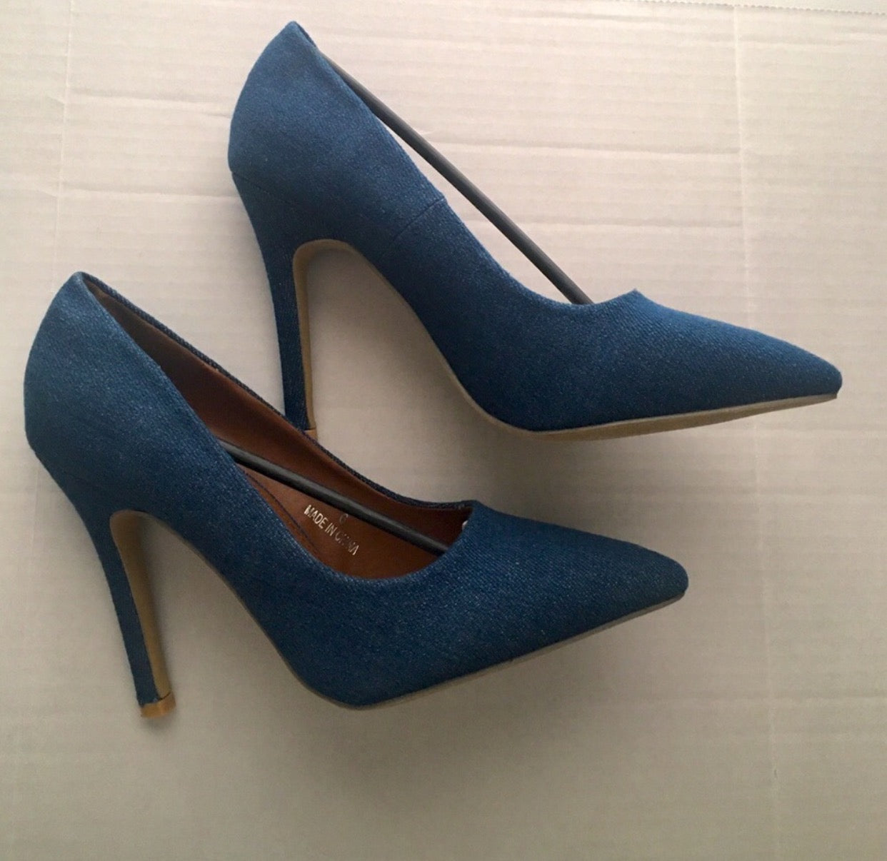DbDk Blue Indigo Denim Heels