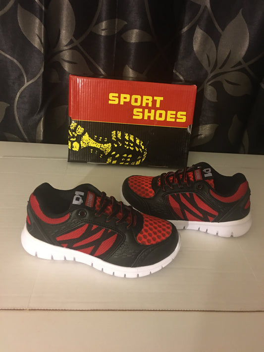 Boys Sport Shoes Red and Black