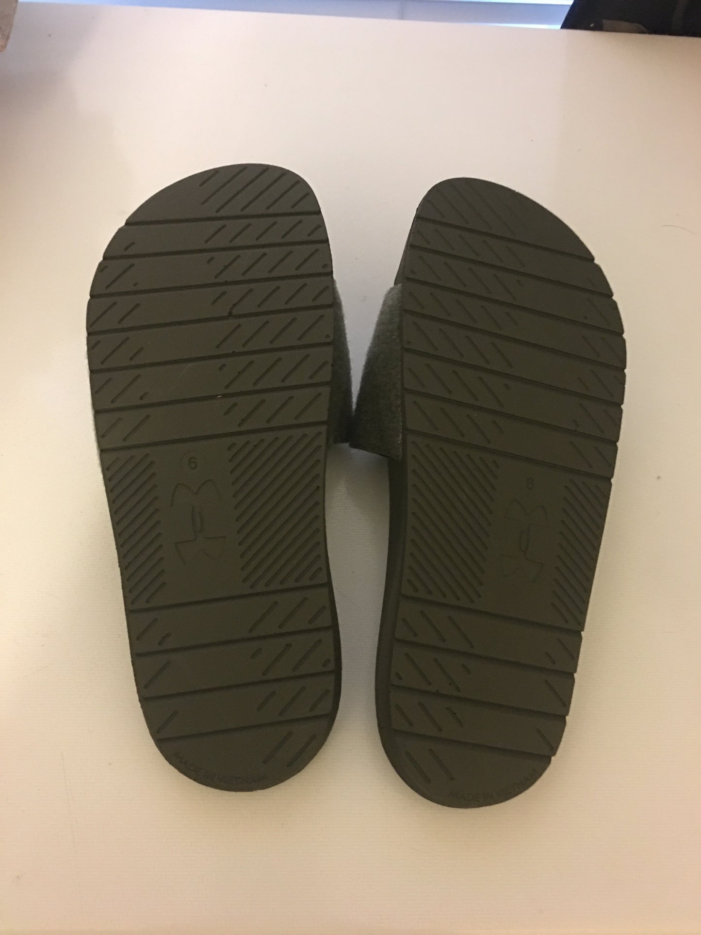 Under Armour Olive Green Slides