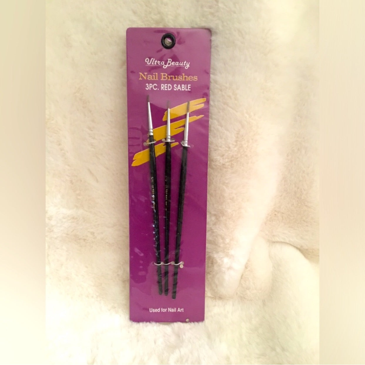 Ultra Beauty 3 pc Nail Art Brushes