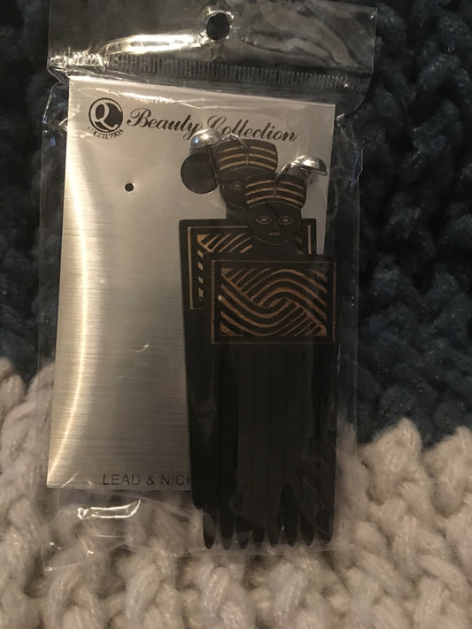 Wooden African Earrings