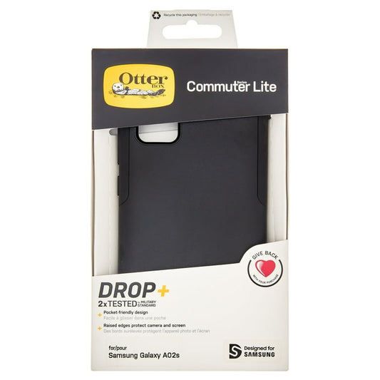 OutterBox Commuter Lite Series Phone Case for Samsung Galaxy A02s Black