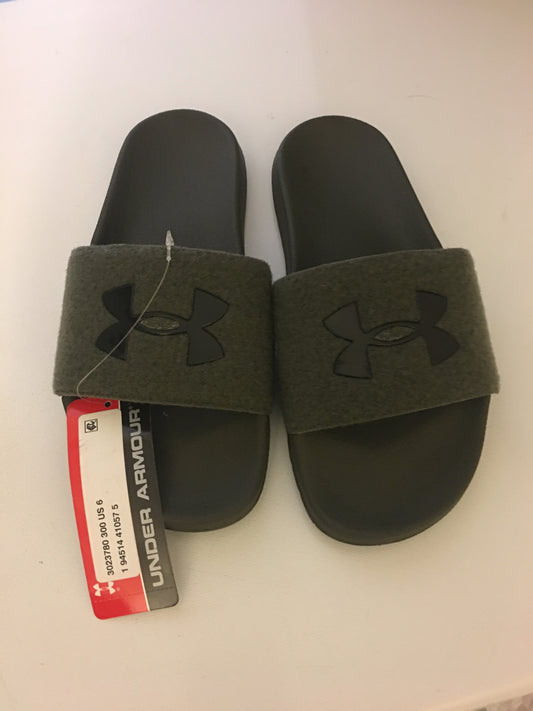 Under Armour Olive Green Slides