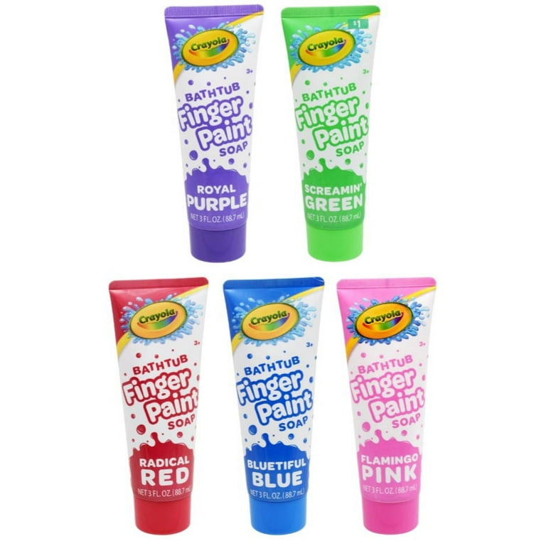 5 Pc Crayola Bath Finger Paint