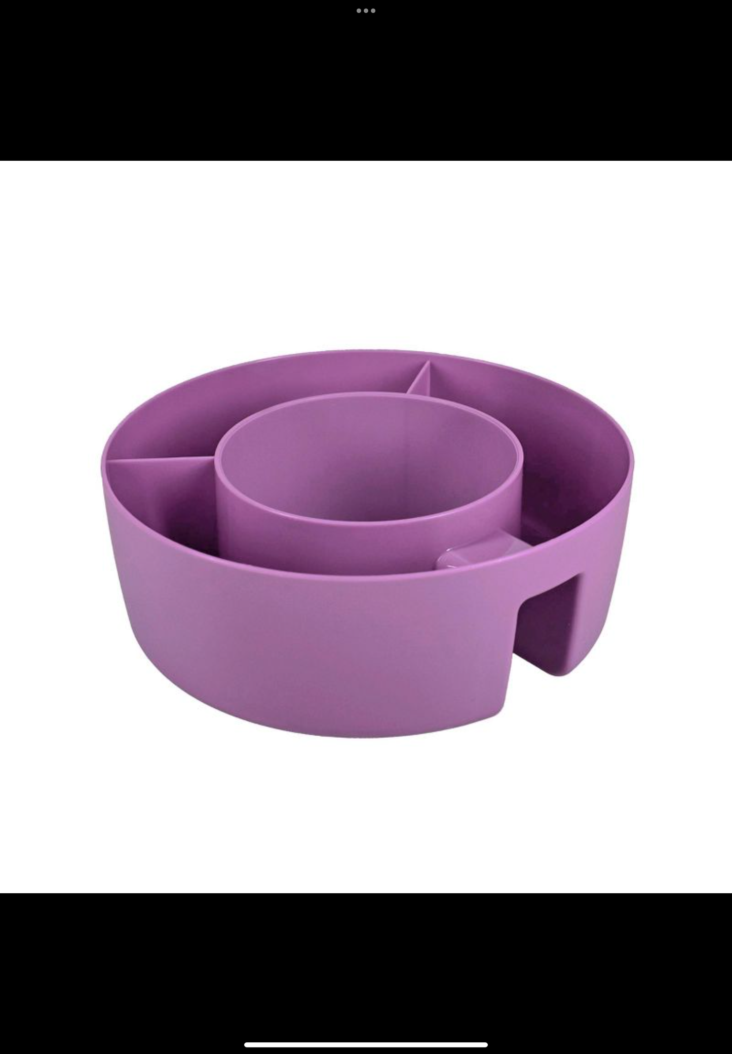 Purple Water Bottle Snack Bowl by Bullseye's Playground