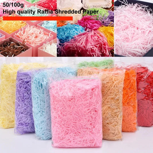 Colorful Shredded Crinkle Lafite Paper