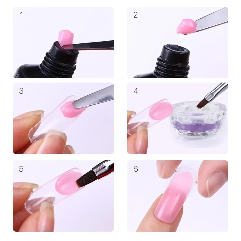 PolyGel Nail Kit-1pc gel brush