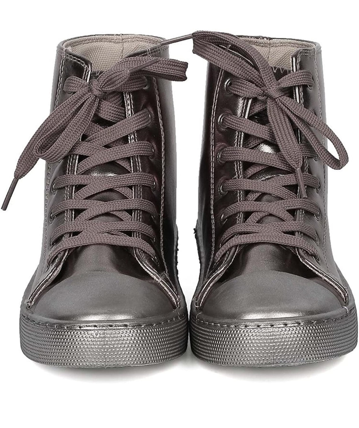 Silver Hightop Qupid Shoes