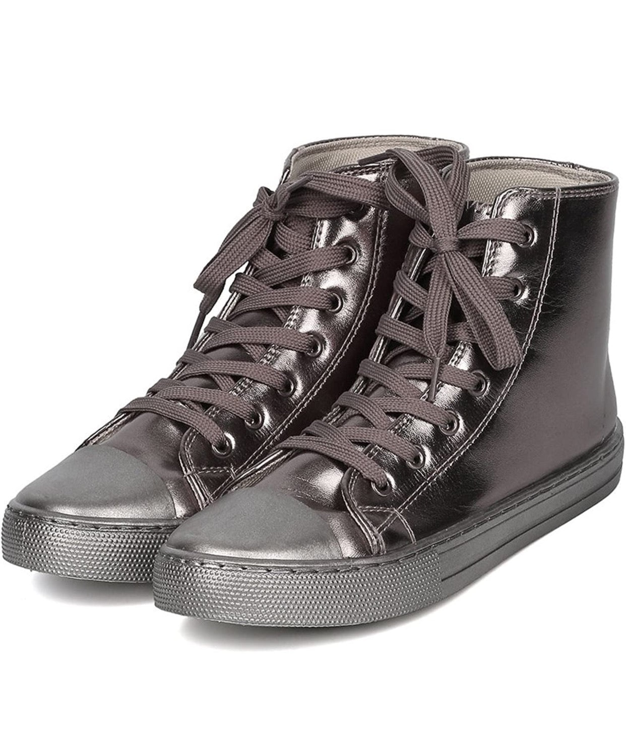 Silver Hightop Qupid Shoes
