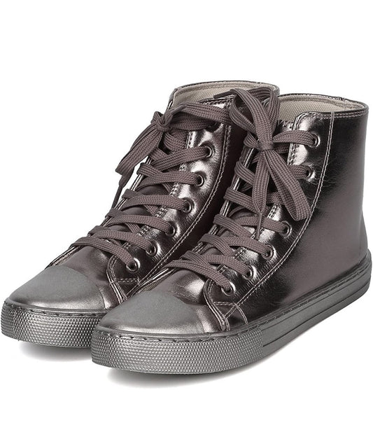 Silver Hightop Qupid Shoes