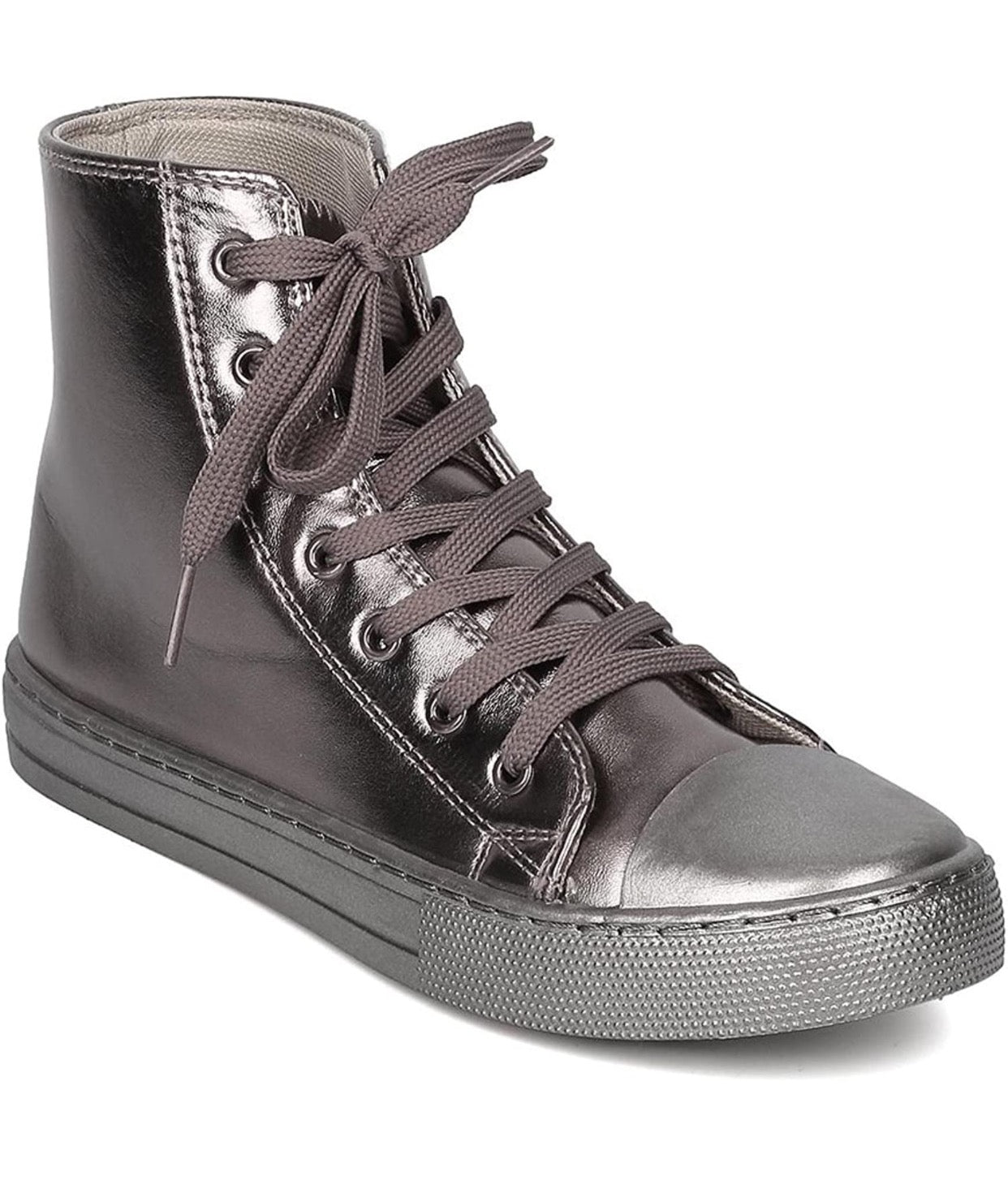 Silver Hightop Qupid Shoes