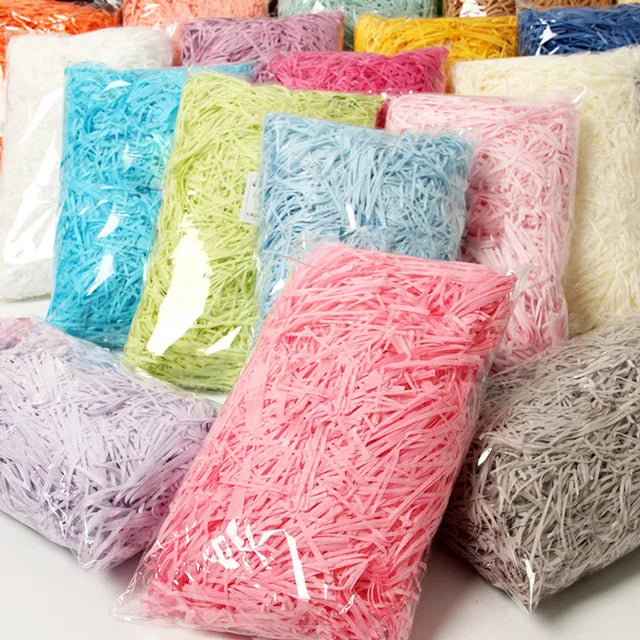 Colorful Shredded Crinkle Lafite Paper