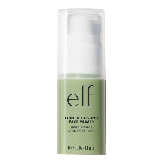 e.l.f. Tone Adjusting Face Primer, Makeup Primer For Neutralizing Uneven Skin Tones & Redness, Grips Makeup To Last, Vegan & Cruelty-free, Small 0.47 Ounce (Pack of 1)