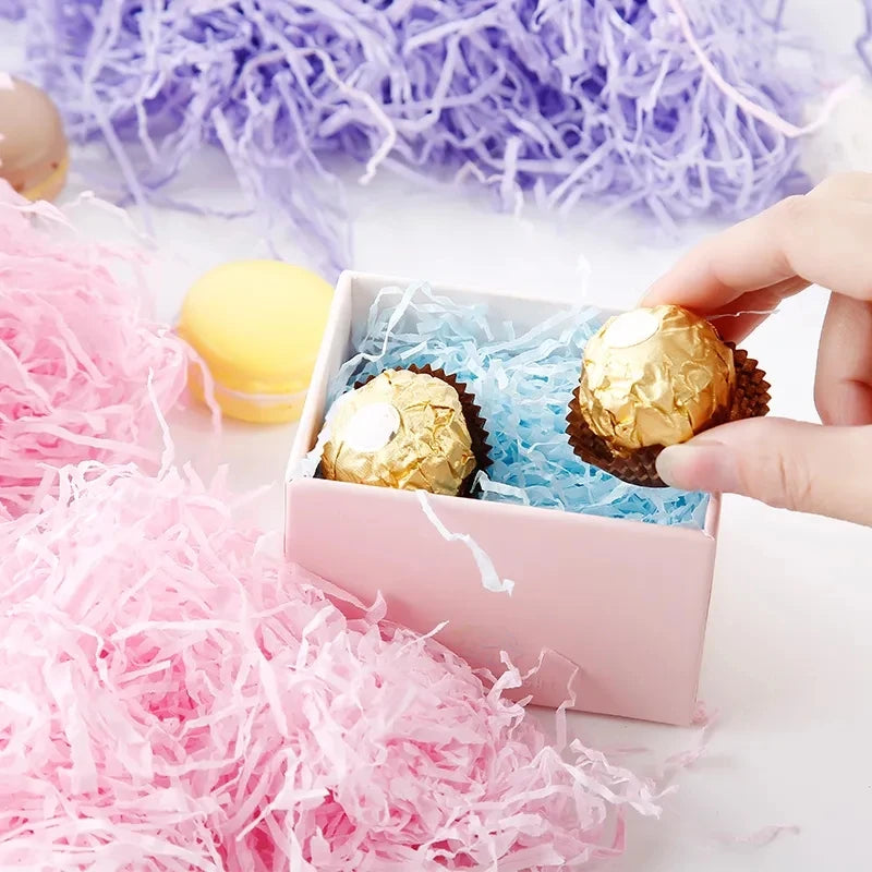 Colorful Shredded Crinkle Lafite Paper