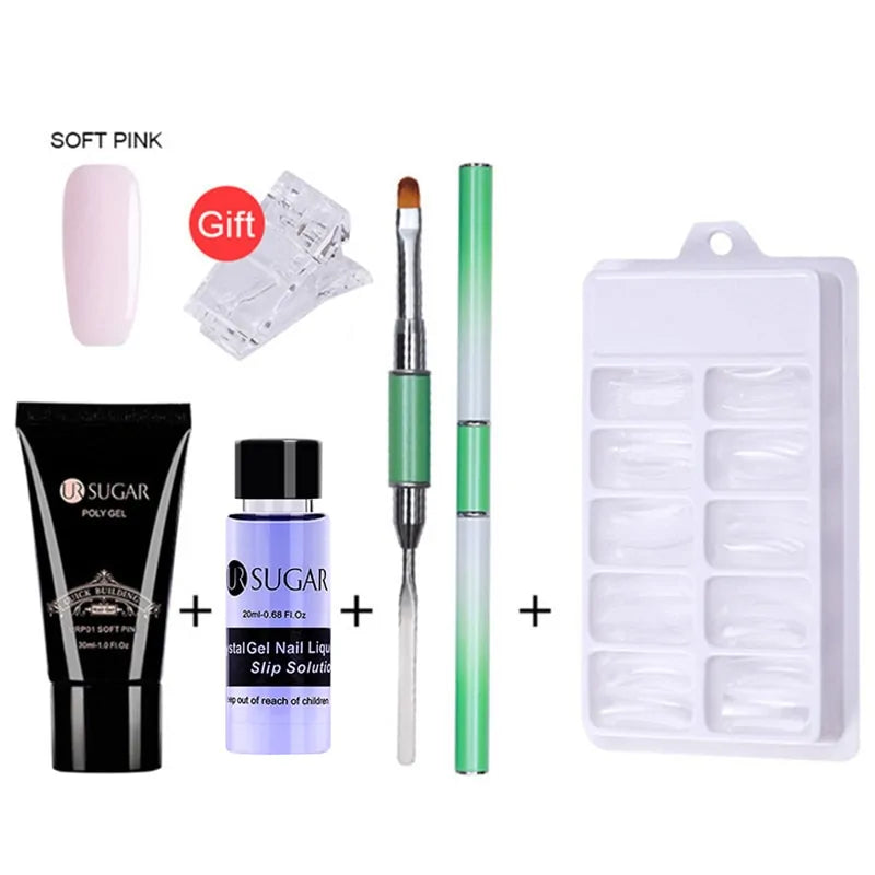 PolyGel Nail Kit-1pc gel brush
