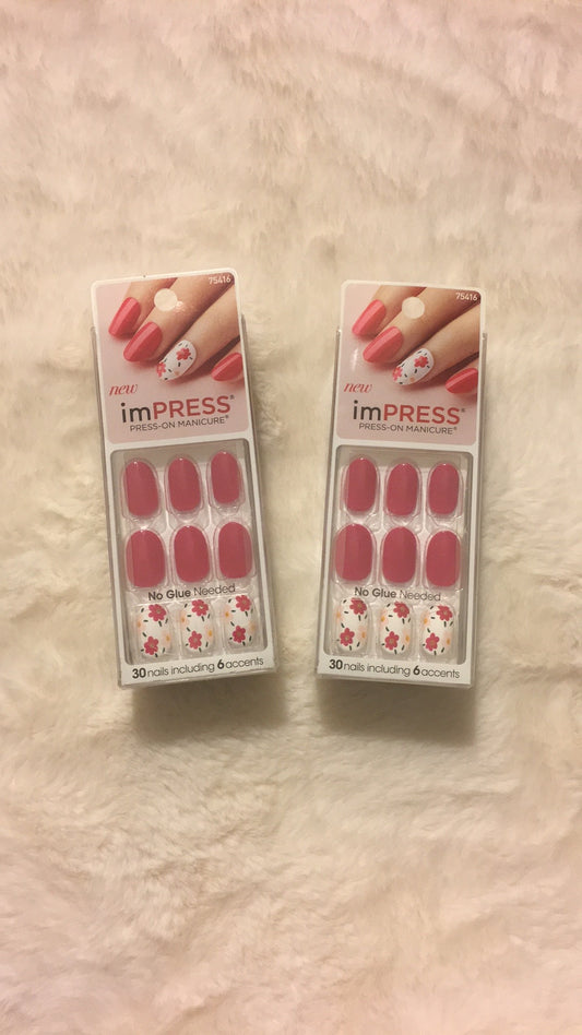 Impress press on manicure